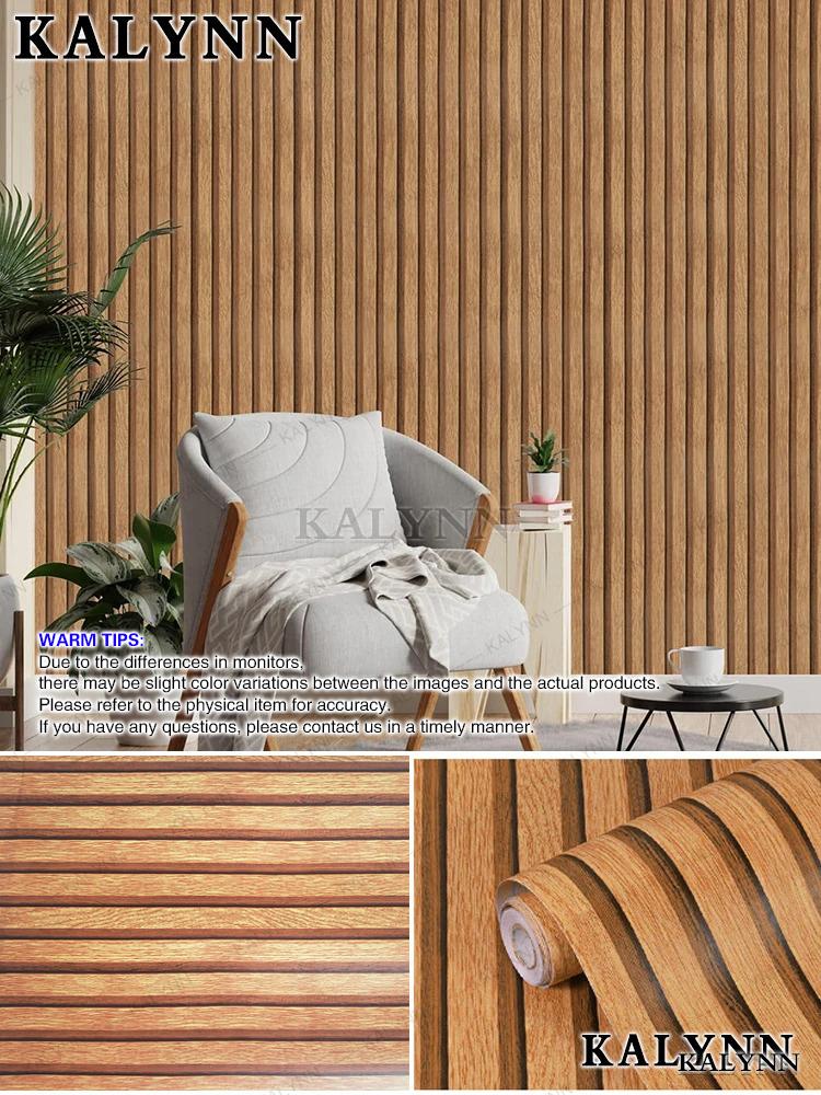 Peel and Stick Wallpaper Wood Plank Faux Wood Contact Paper Removable Self-Adhesive Vintage Wall Covering Prepasted Decorative S