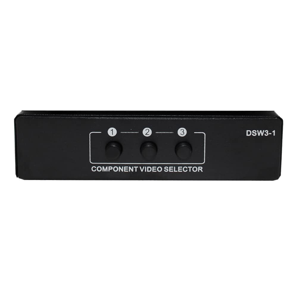Dovhmoh RGB Component Switch 5 YPBPR Component AV for PS2 DVD Player TV Selector, 3-Way Cables, Switch, Switcher,