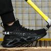 Men's Boots Safety Shoes Steel Toe Boots Breathable Puncture-Proof Work Safety Boots Male Footwear Construction Sneakers