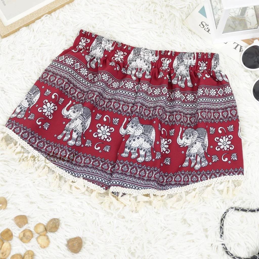 Damen Boxen Elefantenhose Muay Thai Kickboxen Shorts Trainingsdruck Elastischer Bund Schnelltrocknend Kampfsport Boxer Fitness Workout Streetwear