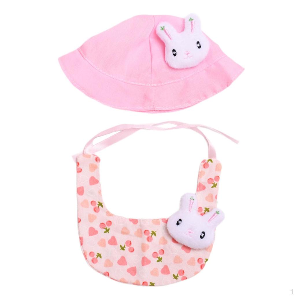 Cute Doll Bib Hat Comfortable Accessories Fashion Cartoon for Kids Costumes