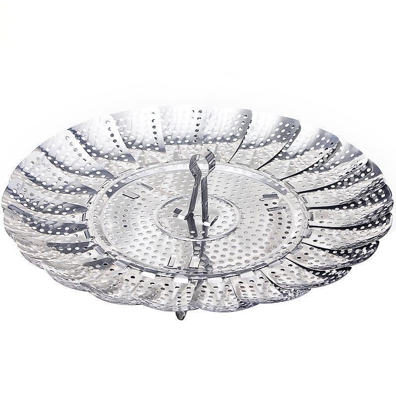 Víceúčelový skládací napařovací stojan z nerezové oceli s uchem pro zvedání