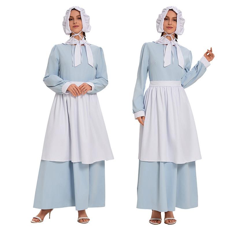 Halloween Farm Pastoral Farm Maid Maid Costume Medieval Cosplay Stage Costume Fashion