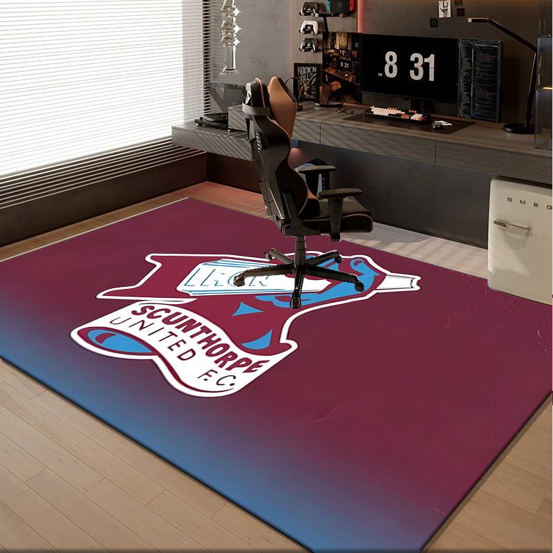 1PC rug Scunthorpe Fc Emblem Carpet, Chair Rug,Area Rug for Office Bedroom living rooms bedroom, Doormat decor Christmas fan gifts