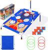 Carnival Outdoor Games Combo Set for Kids Bean Bags Ring Toss Game Outdoor Toss Game Family Party Party for Kids Birthday Gift