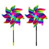6pcs Bird Repellents Windmills Multifunction Garden Yard Party Background