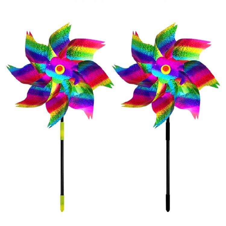 6pcs Bird Repellents Windmills Multifunction Garden Yard Party Background