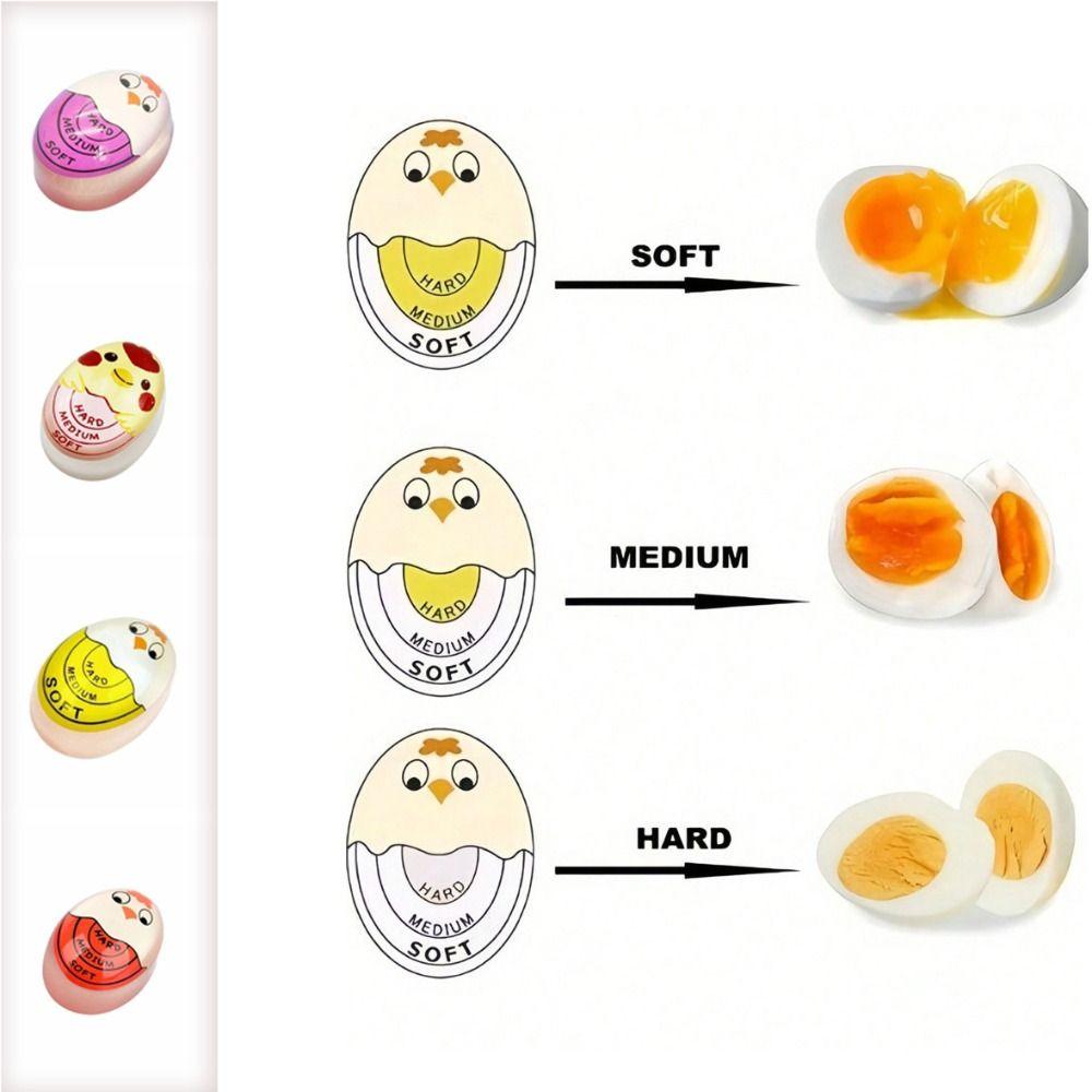 Food Grade Boiled-egg Reminder Eco-Friendly Egg Timer Kitchen Timer Boiled Egg Timer  Kitchen