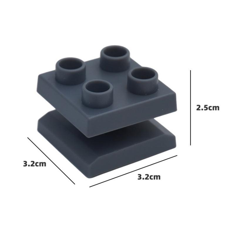 5pcs Universal Wooden Tracks Connectors Accessories Big Size Blocks Rotatable Connection Adapters fit for Brand Train Tracks