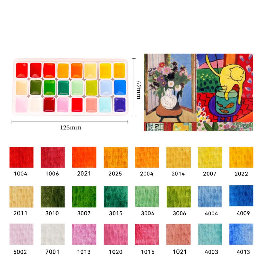 Artists Watercolors Paint Set 24/96/216 Colors 1ml Acuarela Professional Pigments Art Supplies, for Art Drawing Sketching