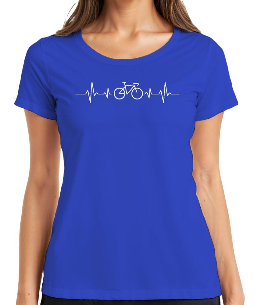 Bicycle Heartbeat Ecg Bicycle Love Pulse Cyclist Road Bike Biker Unisexs Tshirt
