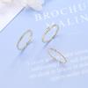 3pcs /Set Adjustable Romantic Rings 925 Silver Rings For Couples Wedding Lover 'S Gift Women Men Crystal Ring