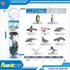 Simulation Antarctic Arctic Penguin Whale Model Mini Polar World Animal Set Static Model Ornament Barrel