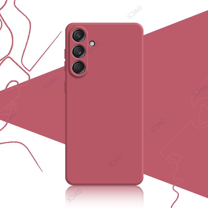 Handyhüllen für Samsung Galaxy C55 F55 M55 M55s 5G 360 Weiche Luxus Quadratische Flüssigsilikonhüllen Stoßfeste Taschen