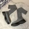 Ladies Knee High Shaft Shoes Thigh New In Platform Women's Long Boots Above Over The Boot Gyaru Goth Gothic Demi-season Quality