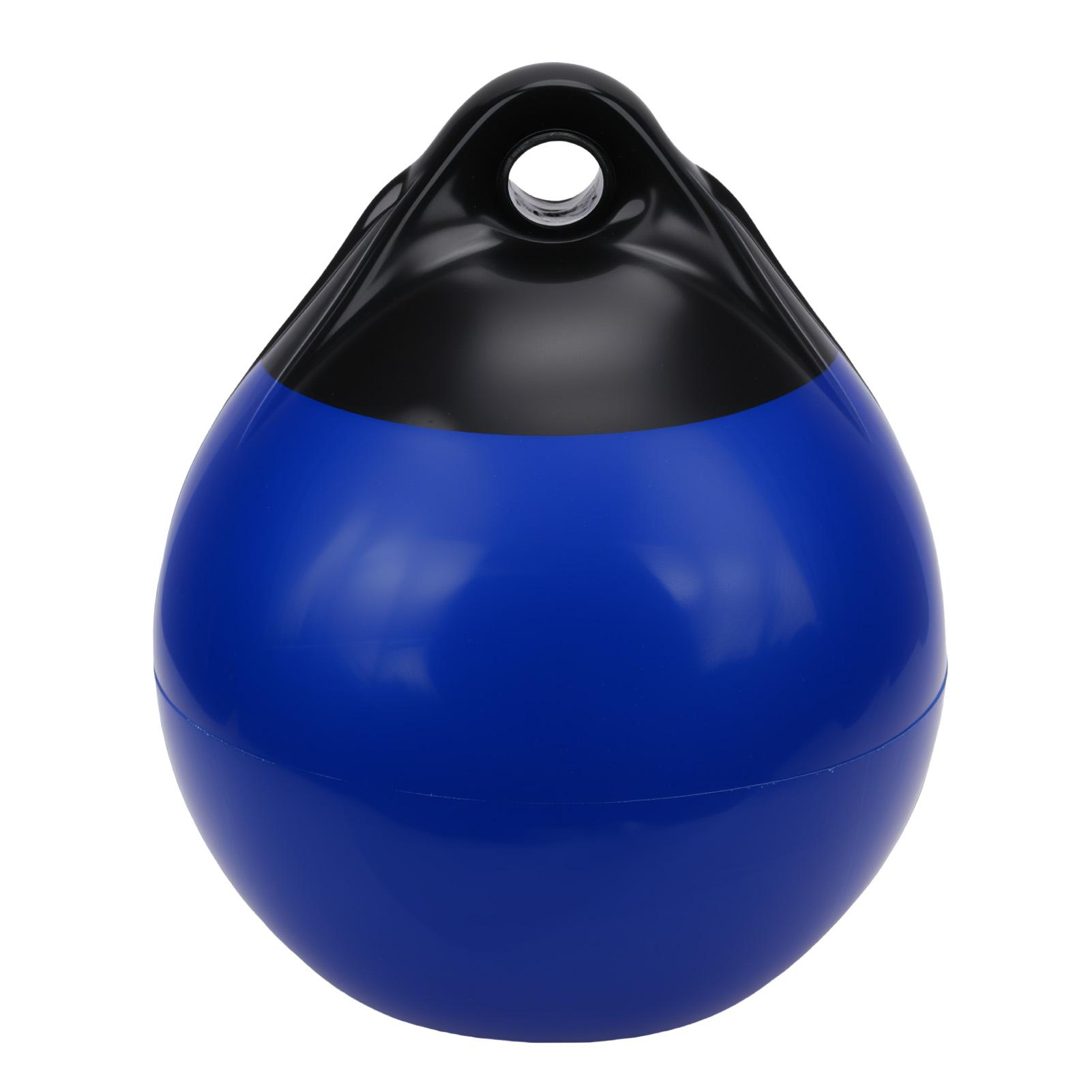 Inflatable Boat Mooring Buoy High Strength PVC Round Boat Bumper Ball for Yachts Boats Mooring Black Head Blue A25