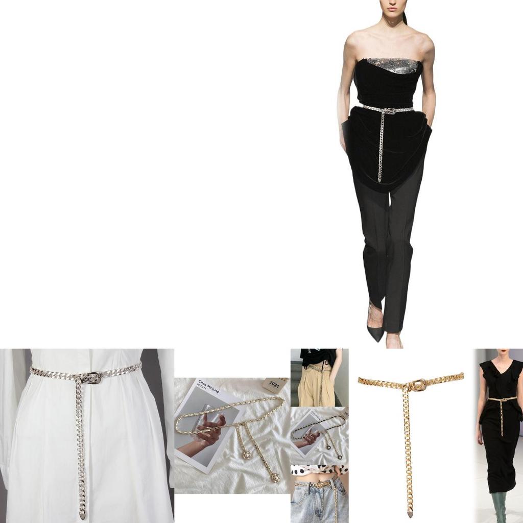 Trendy Gold Metal Waist Chain For Women Stylish Decorative Accessory For Skirts And Jeans