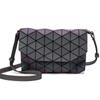 Leuchtende Geometrische Umhängetasche Damen Rhombus Umschlagtasche Clutch Tag Magnetverschluss Damen Schultertasche