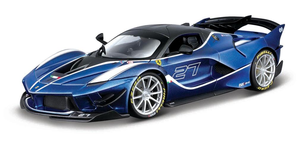 Bburago Ferrari FXX K EVO Blå Mini Car Diecast Bil Komplett produkt Ferrari FXX K EVO 1/18 1/18 18-16012 (#27)