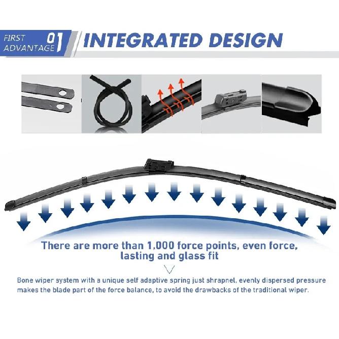 Wiper Blades For Volkswagen VW Touareg 7L 2003 - 2010 Front Rear Windshield Brushes Windscreen Car Accessories Cover Spring 2008