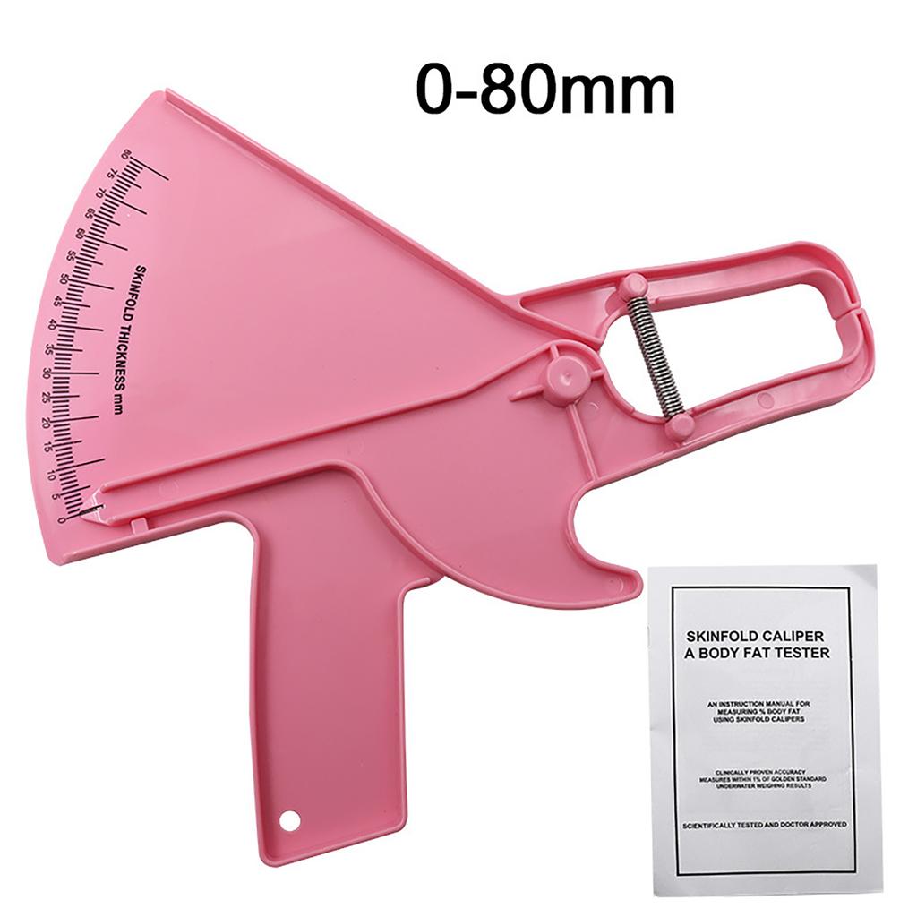 0-80mm Body Fat Measure Tester Analyzer Sebum Caliper Clamp Shaped Ruler Skinfold Test Instrument Measuring Tape