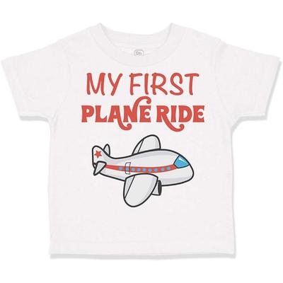 Cute Rascals My First Plane Ride Short Sleeve Crewneck Boys-Girls Cotton T-Shirt Jersey
