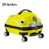 20 Inch Kid Riding Trolley Case 3 in 1 Luggage Suitcase Lightweight Cartoon Simulation Car Toy Scooter Trolley Case for Boys Kid