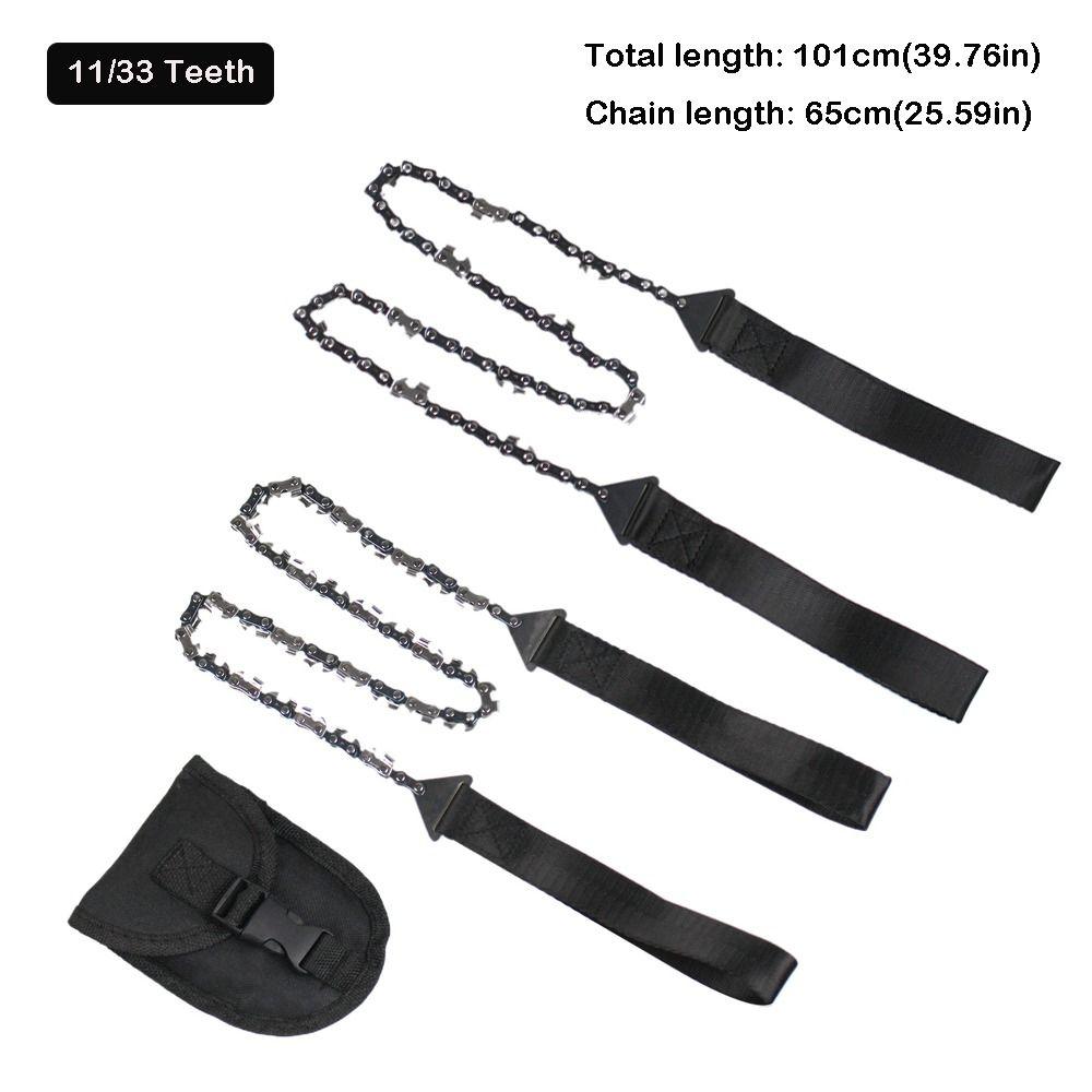High Quality Portable Wire Saw 11/33 Teeth with Pouch Hand Drawn Saw Durable Multi Function Survival Chainsaw Field Work