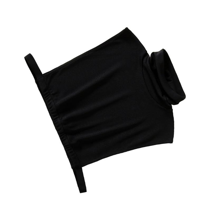 Weich und Bequem Damen Half Top Kragen Eleganter Nackenwärmer für Alle Jahreszeiten Trendiger Damenkragen Rollkragen