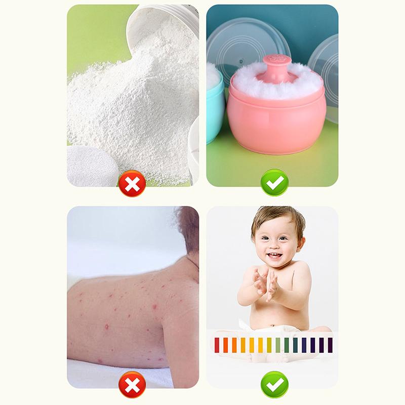 Talcum Powder Powder Puff With Box Baby Soft Face Body Cosmetic Powder Puff Talcum Powder Sponge Box Case Container