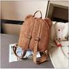 Cute Bear Ear Fleece Small Backpack Kids Girls Casual Warm Lambswool Daypack Bag Schoolbag Rucksack For Travel Shopping