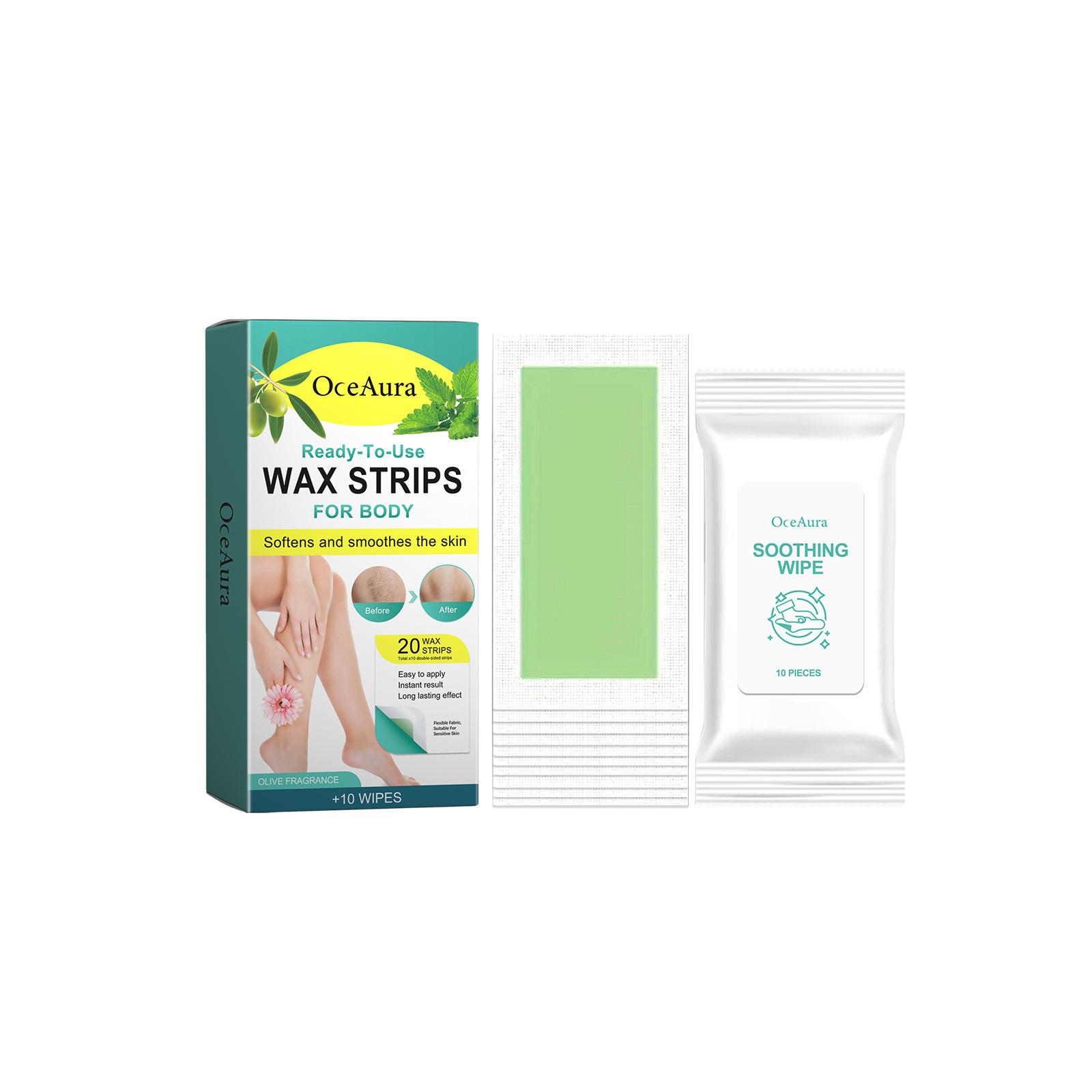 

Бумага для вощения Мягкая, не вызывающая раздражения бумага для вощения Средства для удаления волос на всем теле 20pcs+wet wipes