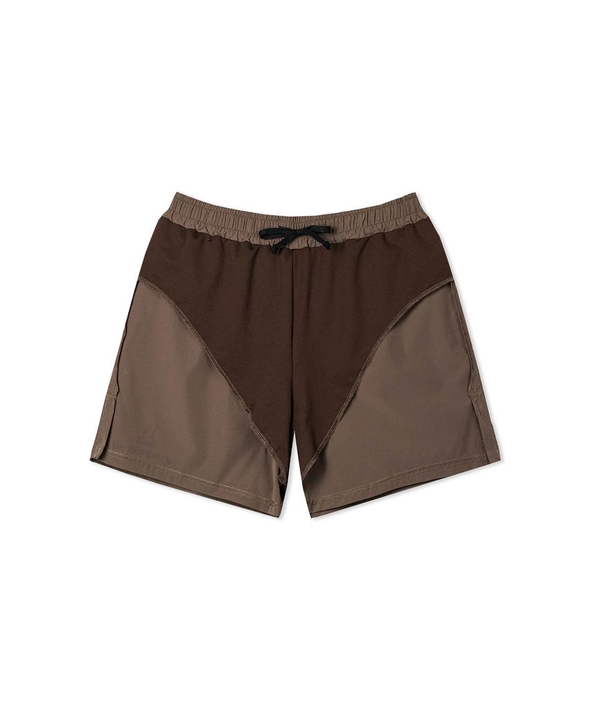 Diadeosaengchyueoli Lace Flow 5-Inch Shorts (Dark Brown)