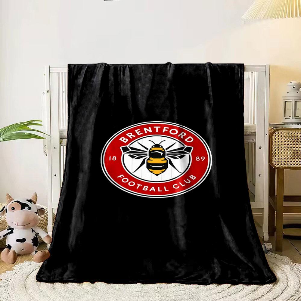 Brentford FC Logo Blanket Design Print Blanket Soft and Cozy Perfect for the Living Room Bed Sofa or a Nap,gift