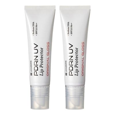 PDRN UV Lip Balm Original Gloss SPF25 PA++ Duo Set Hydrating Sun Protection 10ml X 2