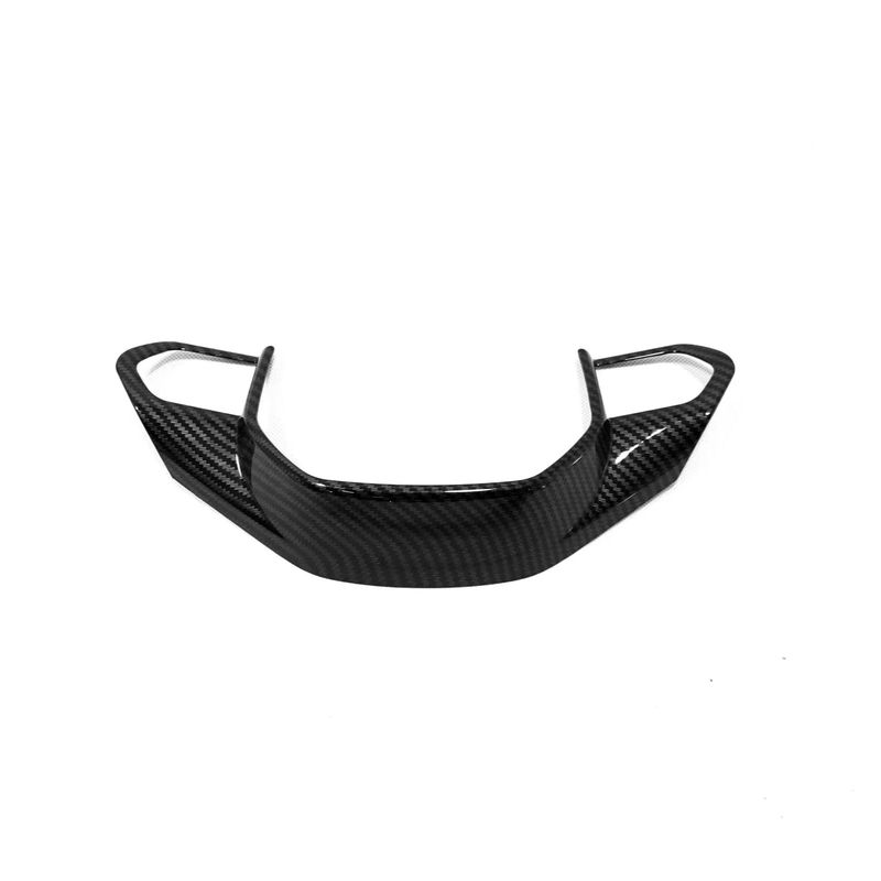 For Peugeot  508     ABS Carbon Fiber Steering Wheel Buttons Trim Decorative Frame Cover Styling Accessories