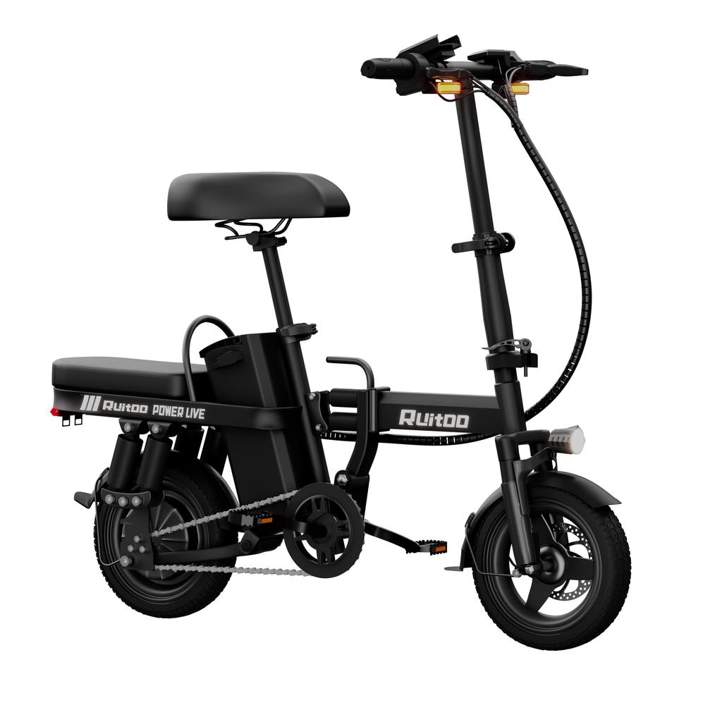 Ruitoo T14 14-palcové skladacie elektrické bicykel s batériou 48V13AH, LED displej