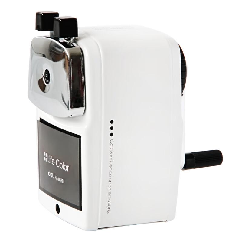 Deli 0620 Metal Casing Manual Pencil Sharpener белый