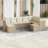 VidaXL Garden Furniture Set with Cushions 9 Pcs Beige Braided Resin 3218568