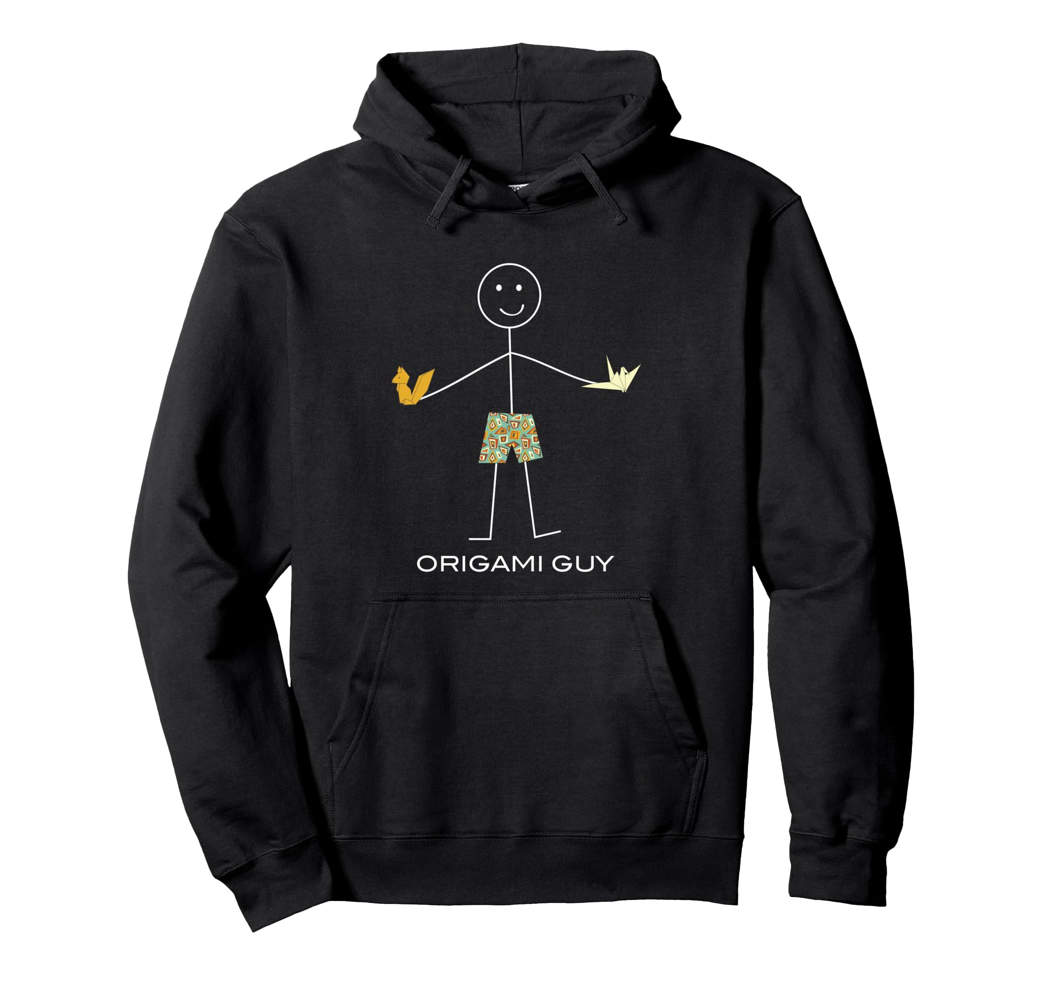 

Funny Boys Origami Gift Hoodie Men s Origami, чорний