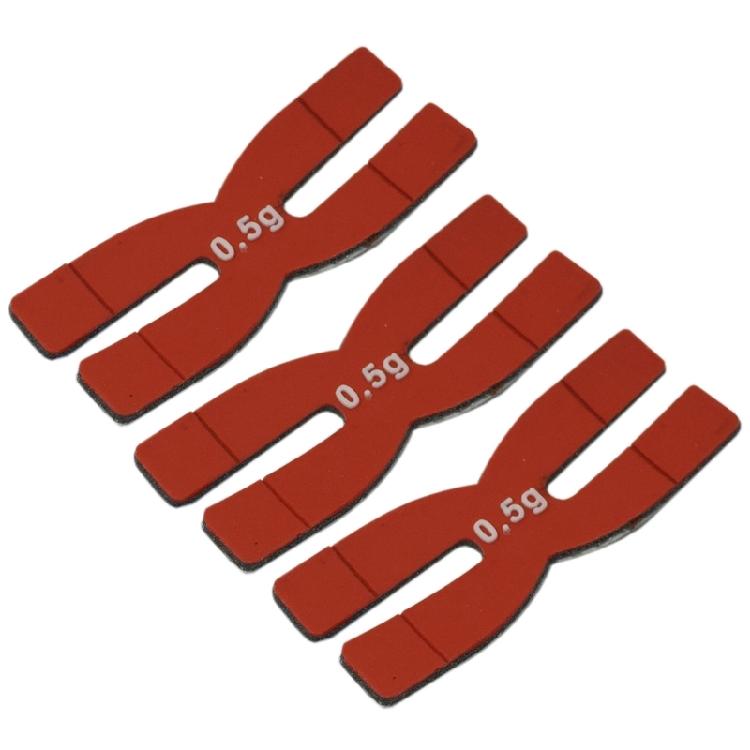 3Pcs Badminton 0.5g Racket Head Balance Strips H-shaped Tennis Racquet Weight