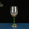 Kreativer Emaille-Iris-Glasbecher Champagnergläser Kristallines Partygeschenk Anstoßen Glaskelch Kristall Jubiläumsglasbecher