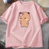 Unisex Tshirt Cute Cartoon Bubu Is Throwing Flipflops At Dudu Tshirt Funny Cotton Short Sleeve Grpahic T Shirts Unisexs Clothes Tops