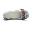Fashion New handmade winkles ballet flats women's autumn shallow shoes woman flower square toe driving flats daily long standing shoes