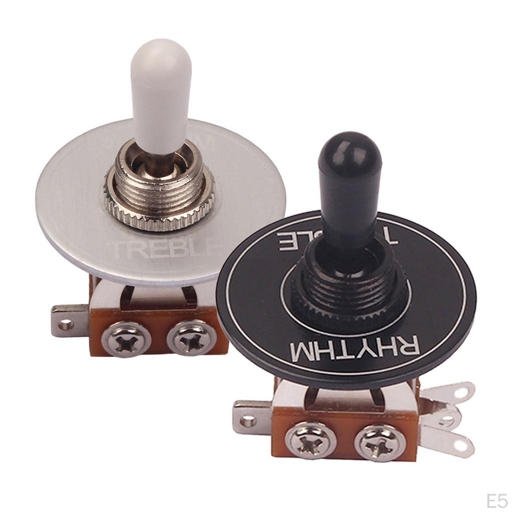 Pickup Selector Toggle Switch with Rhythm Washer Ring for Electric Guitar