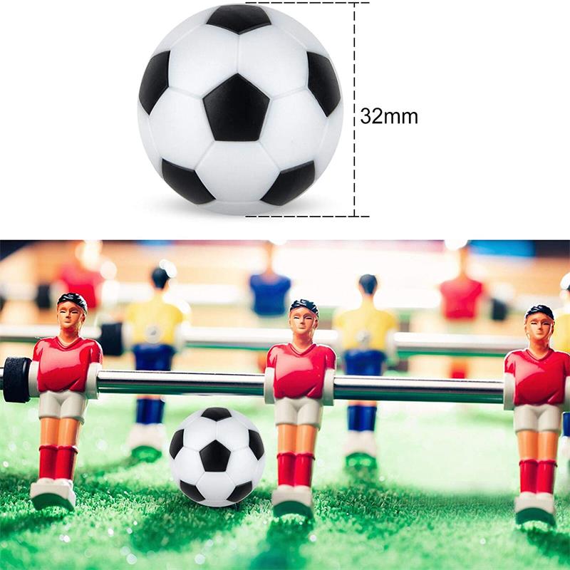 6/8/10pcs Tabletop Soccer Replacement Ball 32mm Soccer Player Gift Game Accessories Parent-Child Interactive Soccer Board Game