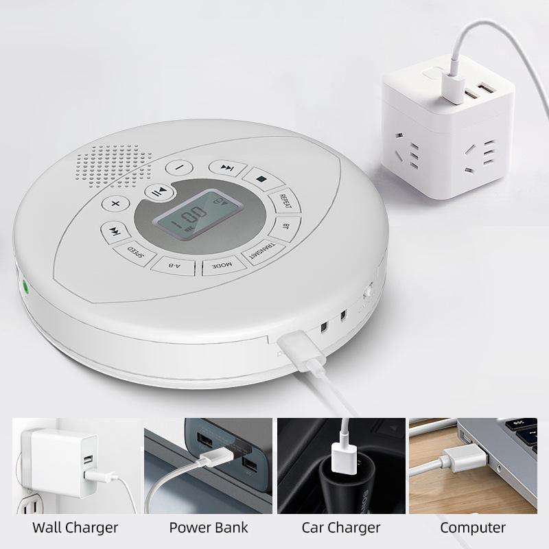Bluetooth Portable Walkman CD & MP3 Player with English Repeated Reading Feature