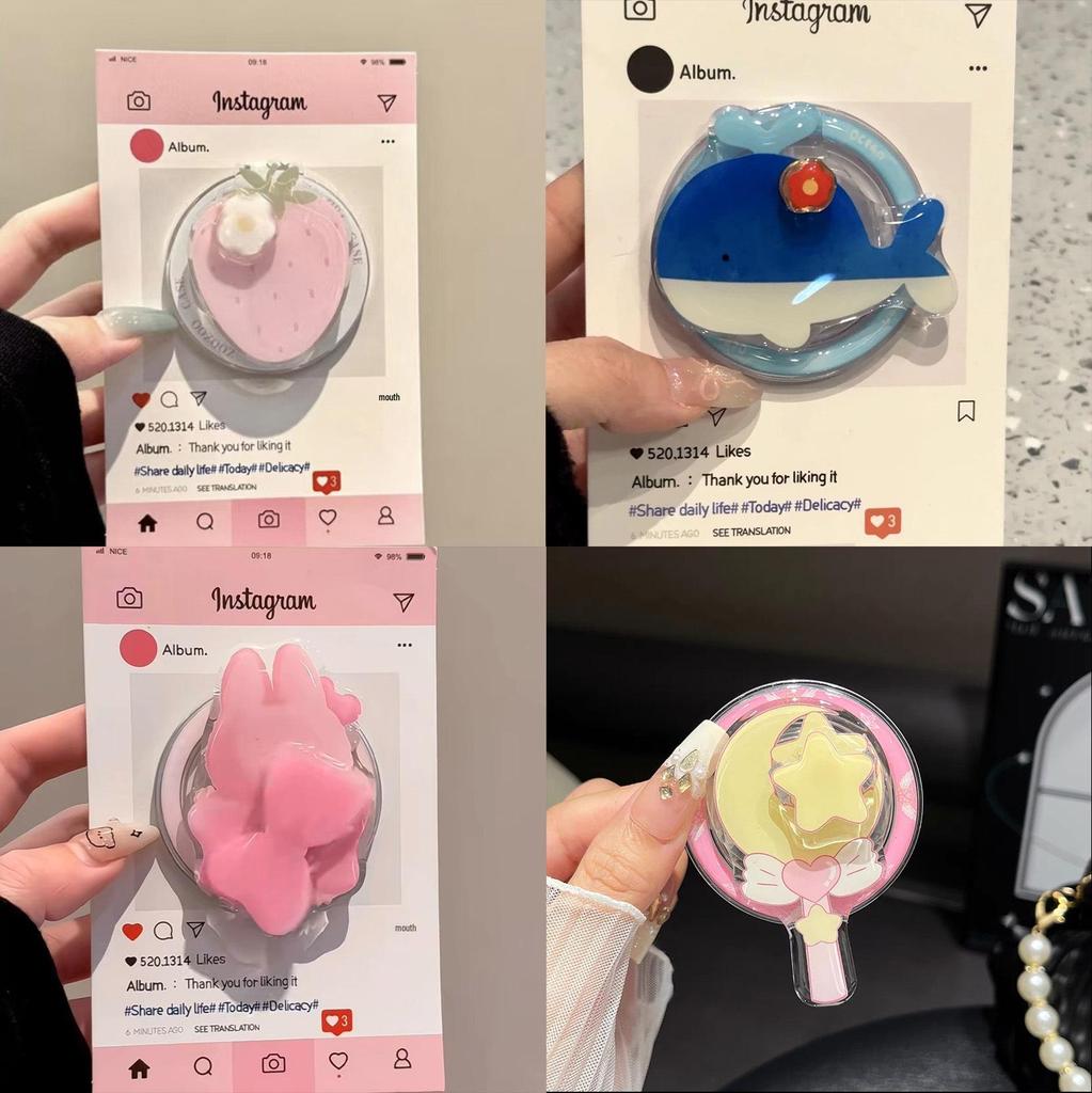 Epoxy Cartoon Strawberry MagSafe Magnetic Phone Stand