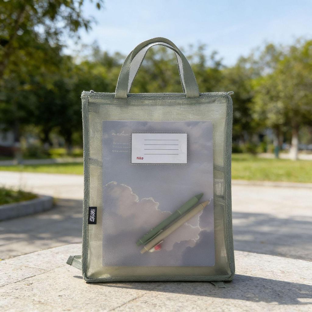 Popular L-Shaped Zippered File Bag - Student Organizer for Books and Papers