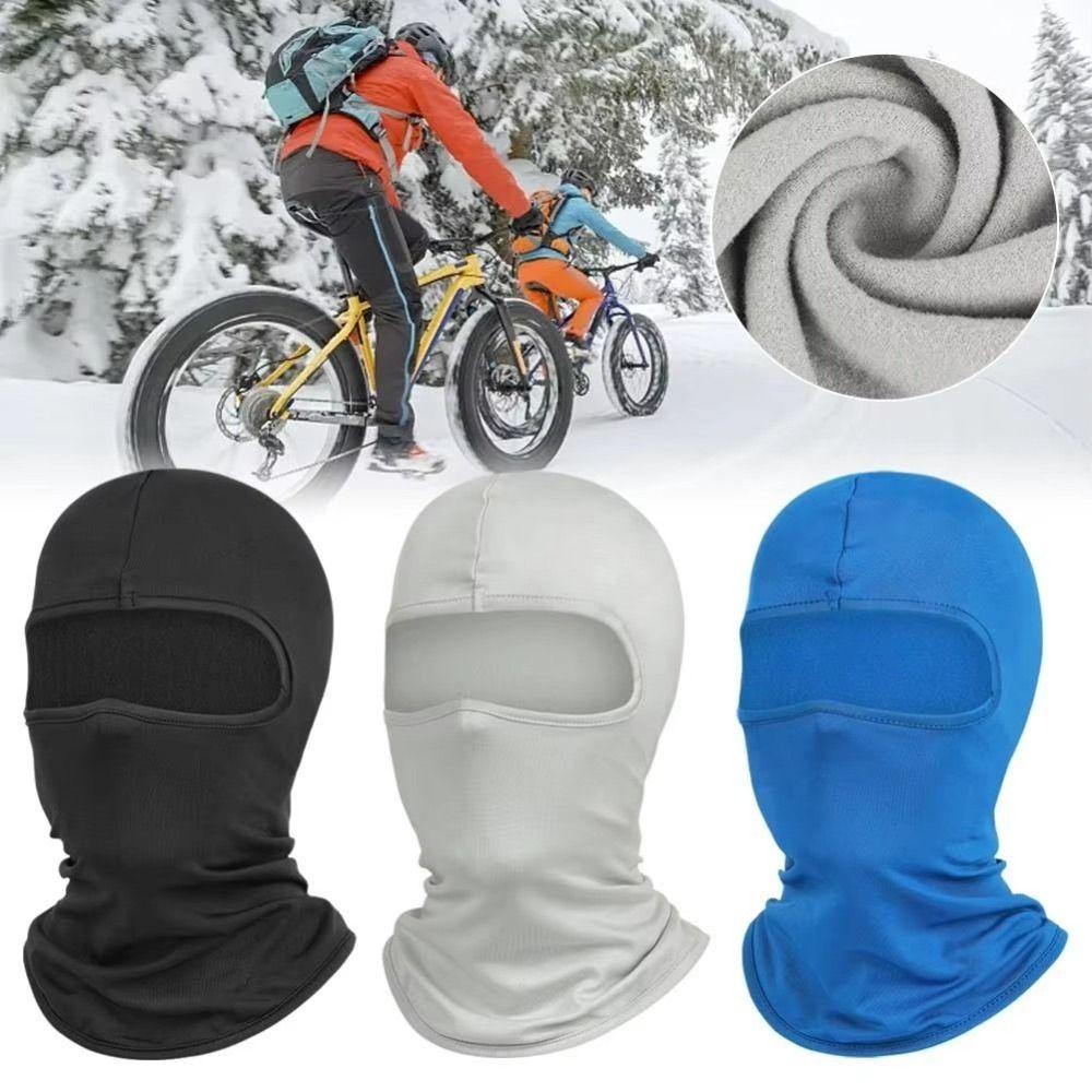 Fleece Cycling Balaclava Windproof Helmet Liner Hats Motorcycle Cycling Helmet  Men Women